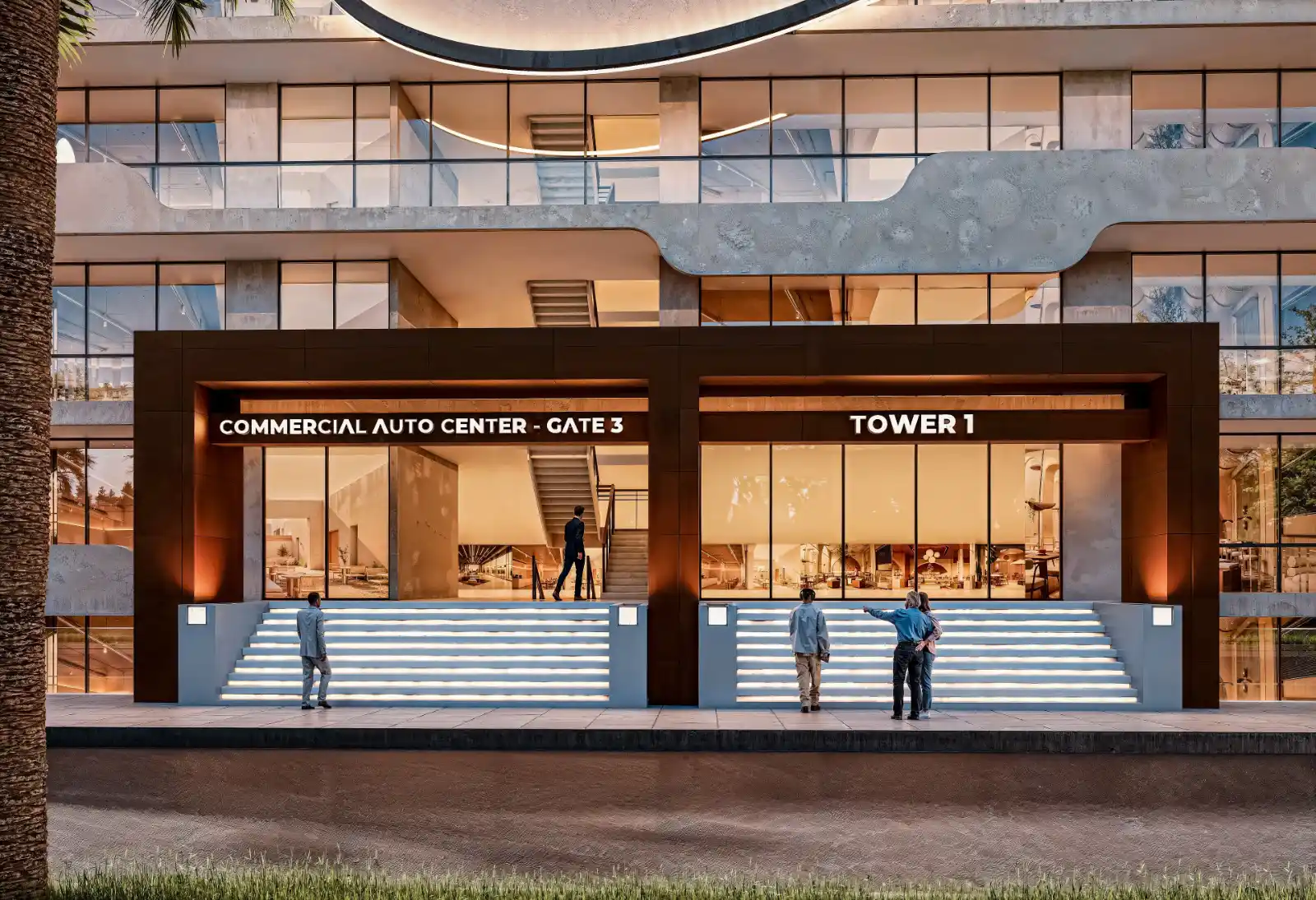 Teklehaymanot Floor 4 corridor access commercial render