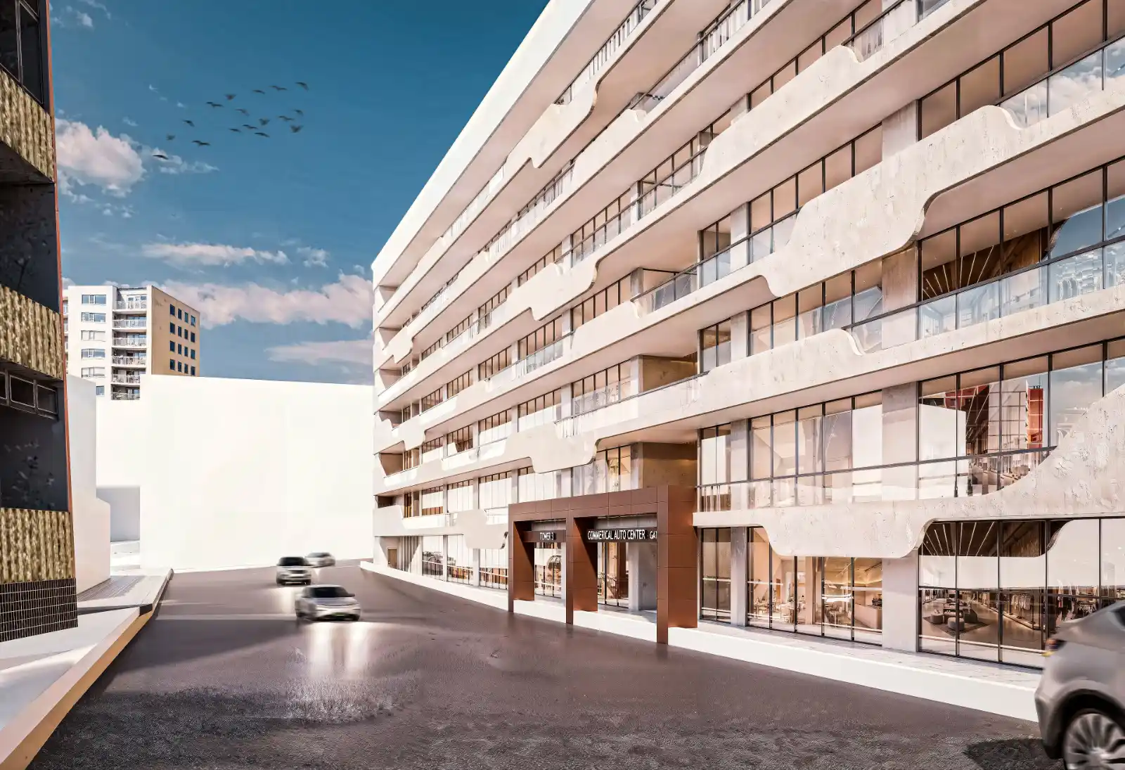 Teklehaymanot Floor 1 corridor access commercial render