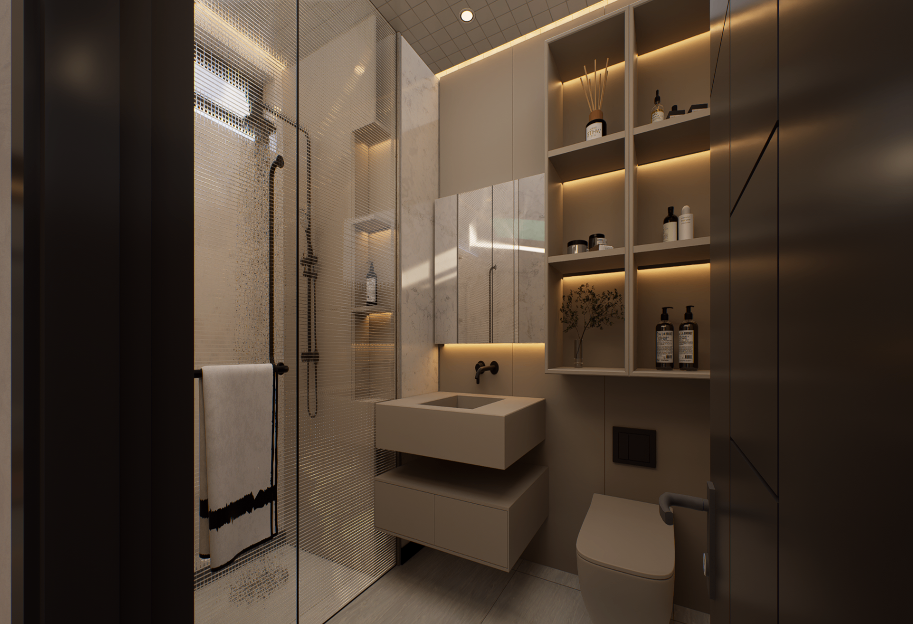 Piassa 1 bedroom apartment - bathroom