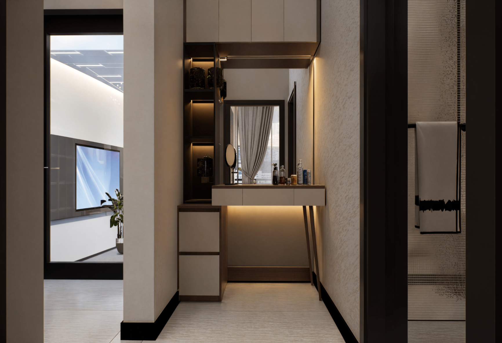 Piassa 1 bedroom apartment - corridor (upscaled)