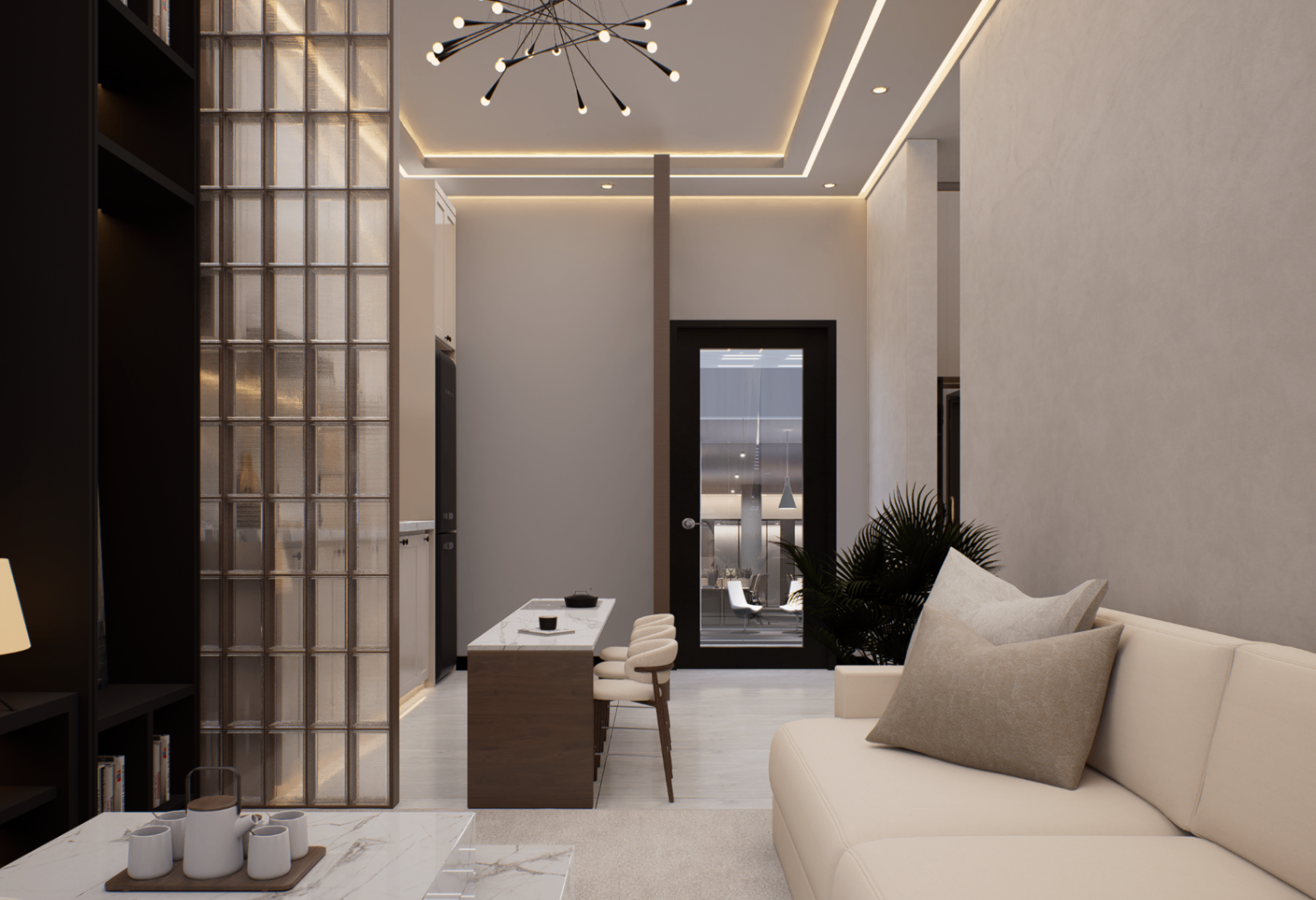 Piassa 1 bedroom apartment - living (scene 2)