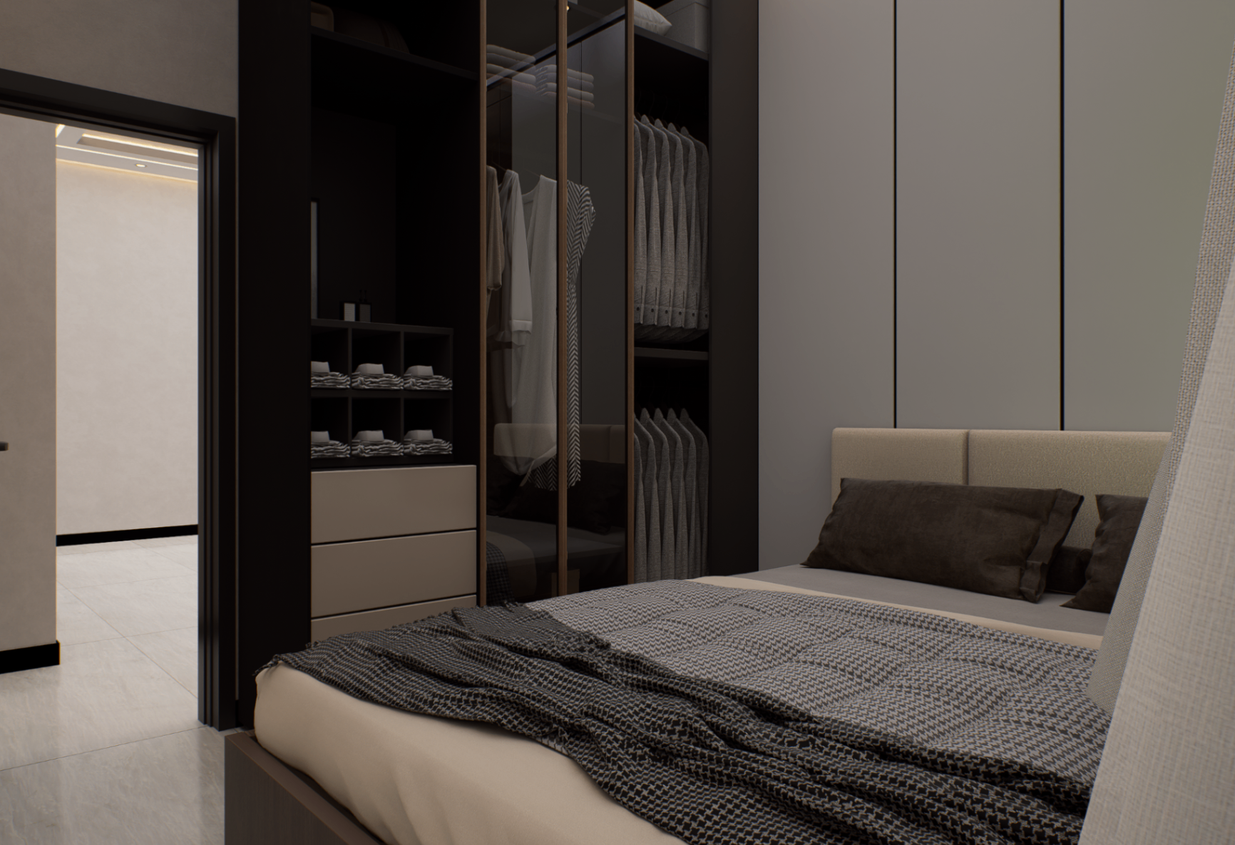 Piassa 3 bedroom apartment - bedroom 2 (scene 2)